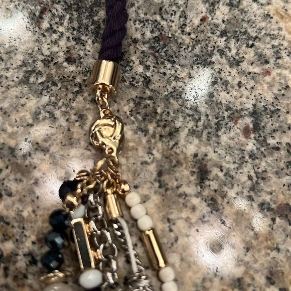 NWT The Limited Nautical Rope Multi-Color Beaded Necklace - Picture 8 of 11